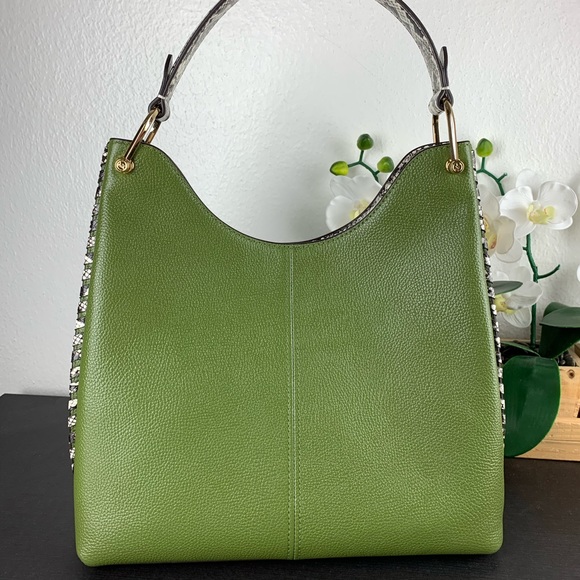 RARE BAG💚 free shipping‼️ GORGEOUS💚Michael Kors Joan LG Slouchy Shoulder - Picture 4 of 9
